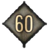 Folioilmapallo 60 Musta/Kulta