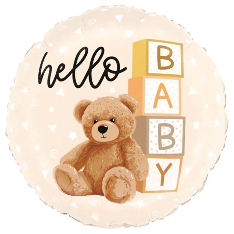 Folioilmapallo Nallekarhu Hello Baby