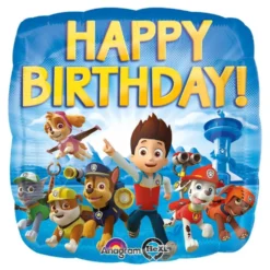 Folioilmapallo Paw Patrol Happy Birthday