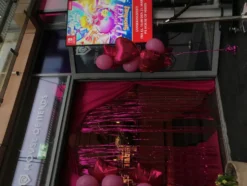 Folioilmapallo Pinkki Tähti