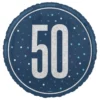 Folioilmapallo 50 Sininen/Hopea