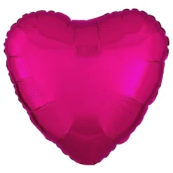 Folioilmapallo Sydän Metallic Fuschia
