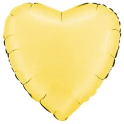 Folioilmapallo Sydän Satin Banana Yellow