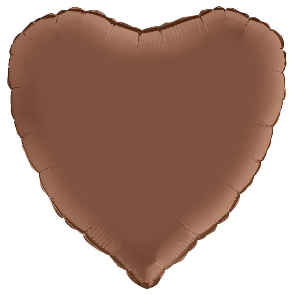 Folioilmapallo Sydän Satin Chocolate