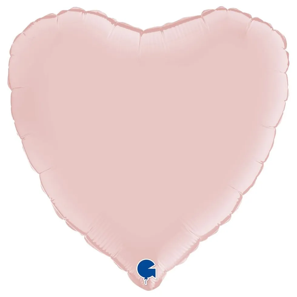 Folioilmapallo Sydän Satin Pastel Pink