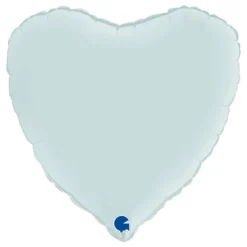 Folioilmapallo Sydän Satin Pastel Blue