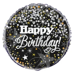 Foliopallo Glitter Happy Birthday