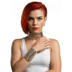 Futuristinen Hopeinen Choker-Kaulakoru