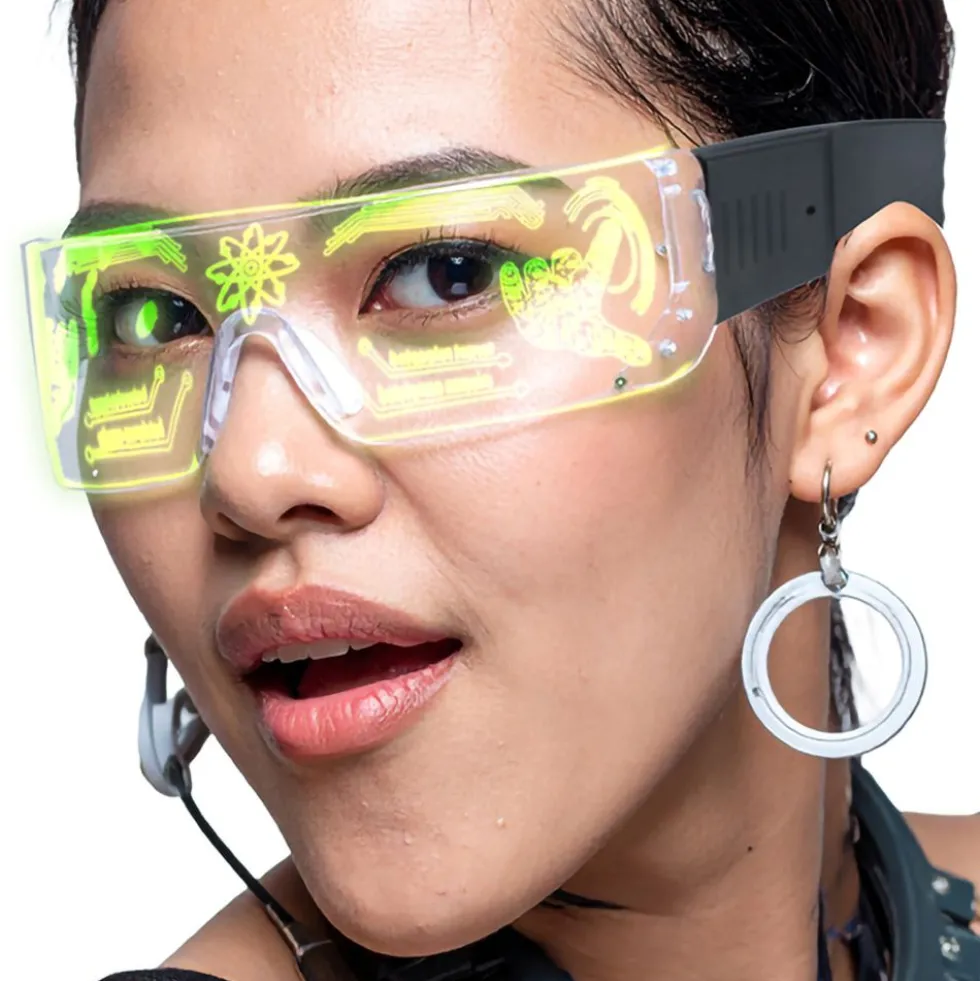 Futuristiset LED-lasit