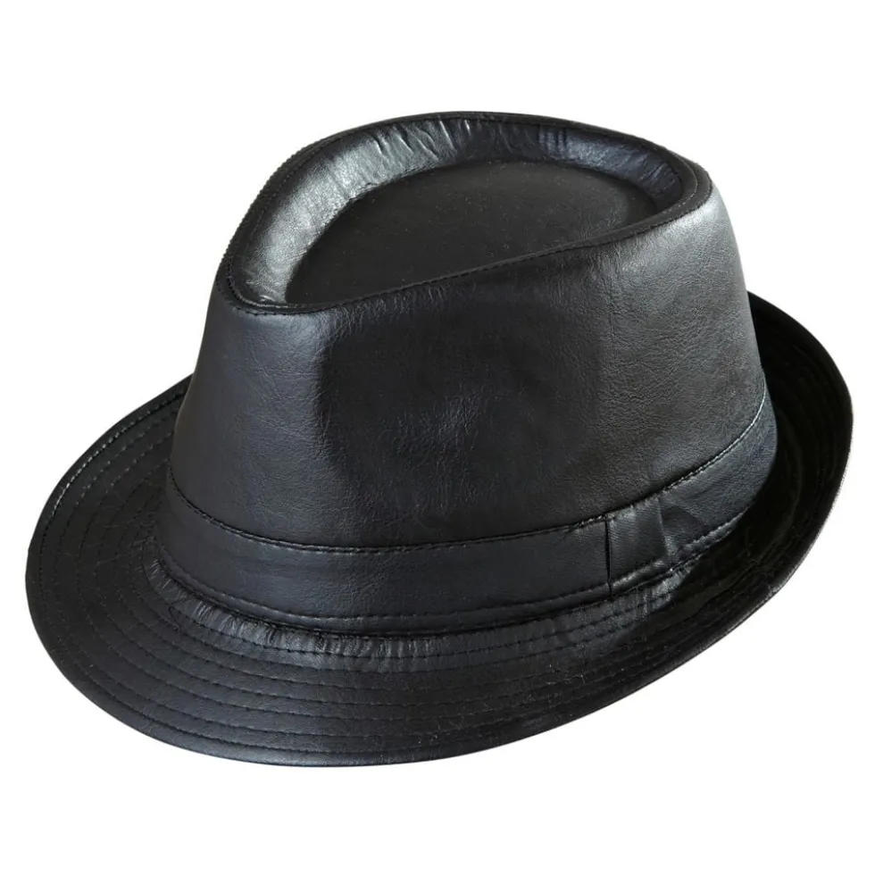 Gangsterihattu Nahkajäjitelmä