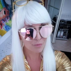 Glamourama Valkoinen Peruukki