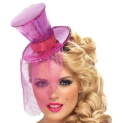 Glitterinen Minihattu Vaaleanpunainen