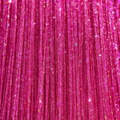 Glittervaaleanpunainen hiustenpidennys