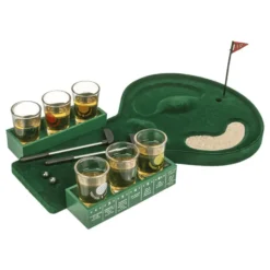 Golfjuhlapeli shottilaseilla