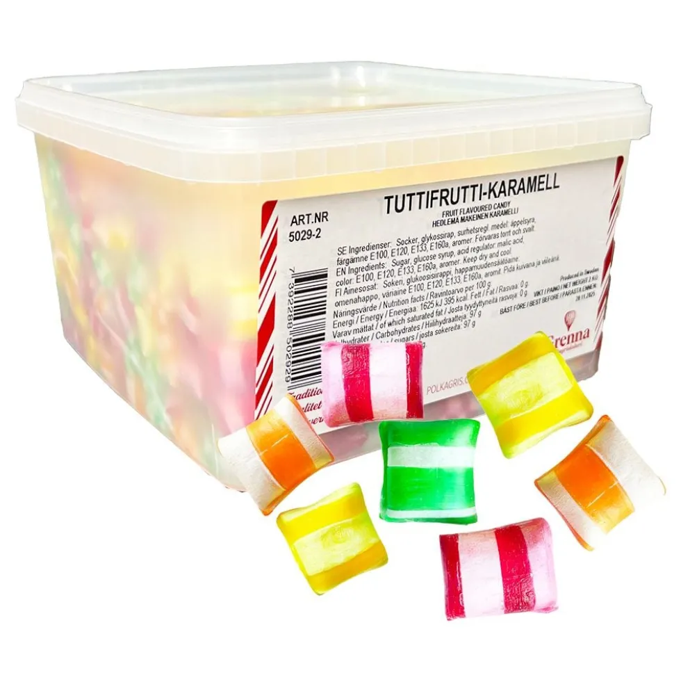 Grenna Tutti Frutti Karamellit Suurpakkaus