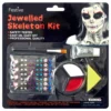 Halloweenmeikki Luuranko Jalokivillä