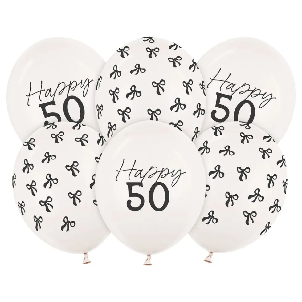 Happy 50 -ilmapallot Roseteilla
