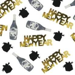 Happy New Year -pöytäkonfetti