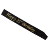 Happy 25th Birthday -mustakultainen olkanauha