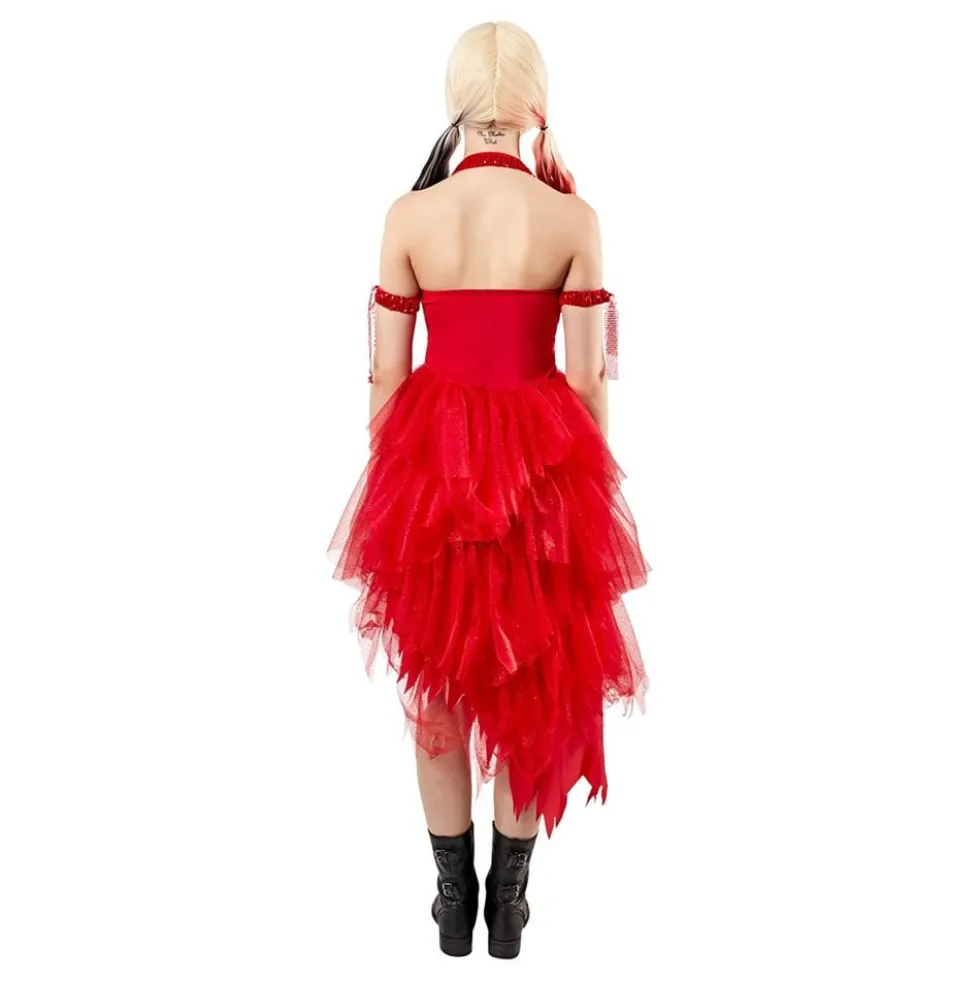 Harley Quinn Punainen Mekko Naamiaisasu