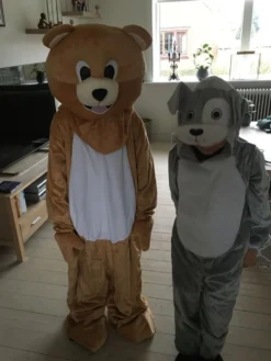 Harmaa Koira Lasten Naamiaisasu
