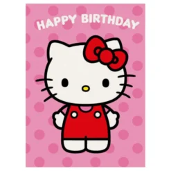 Hello Kitty -syntymäpäiväkortti