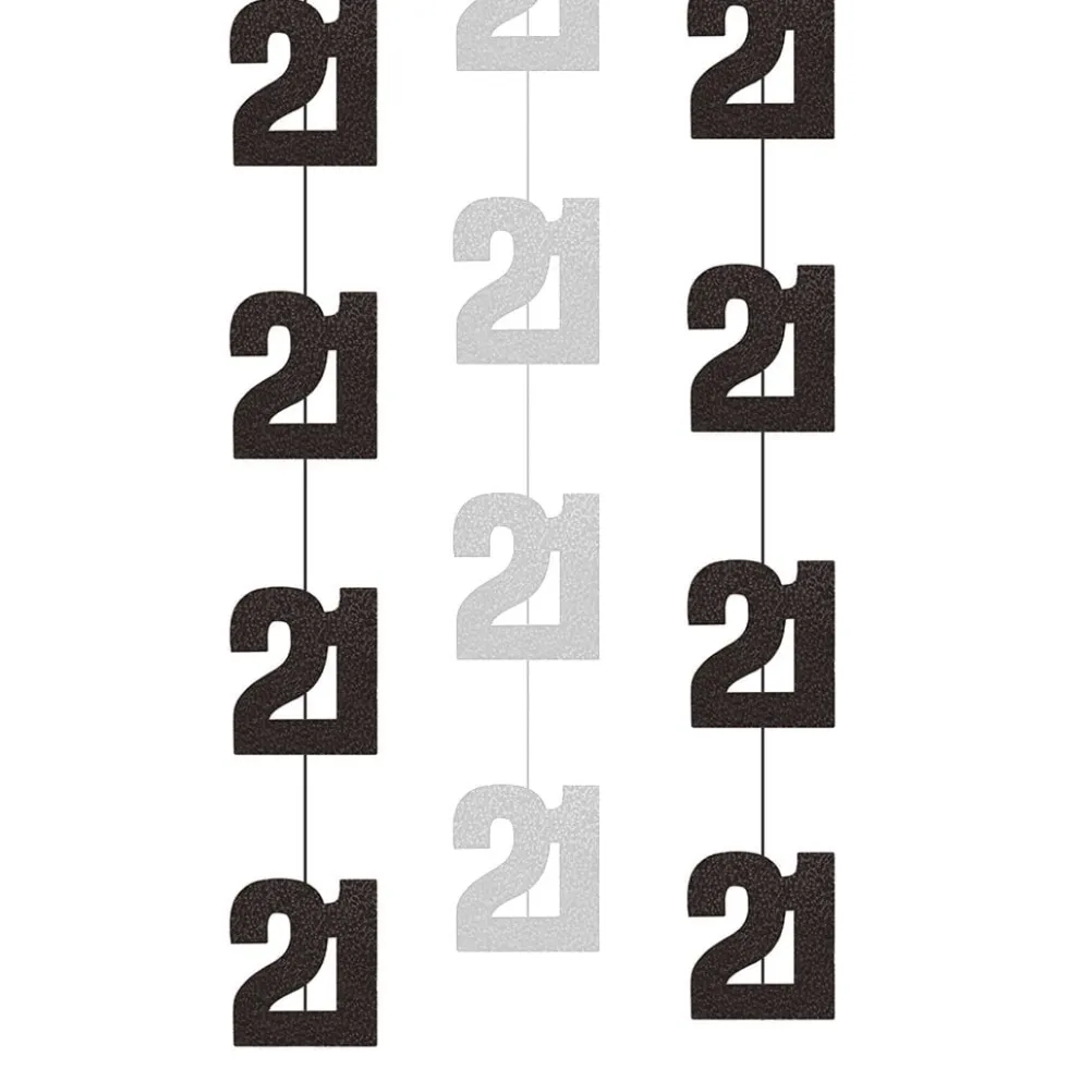 Hengittävät Koristeet 21 Musta/Hopea