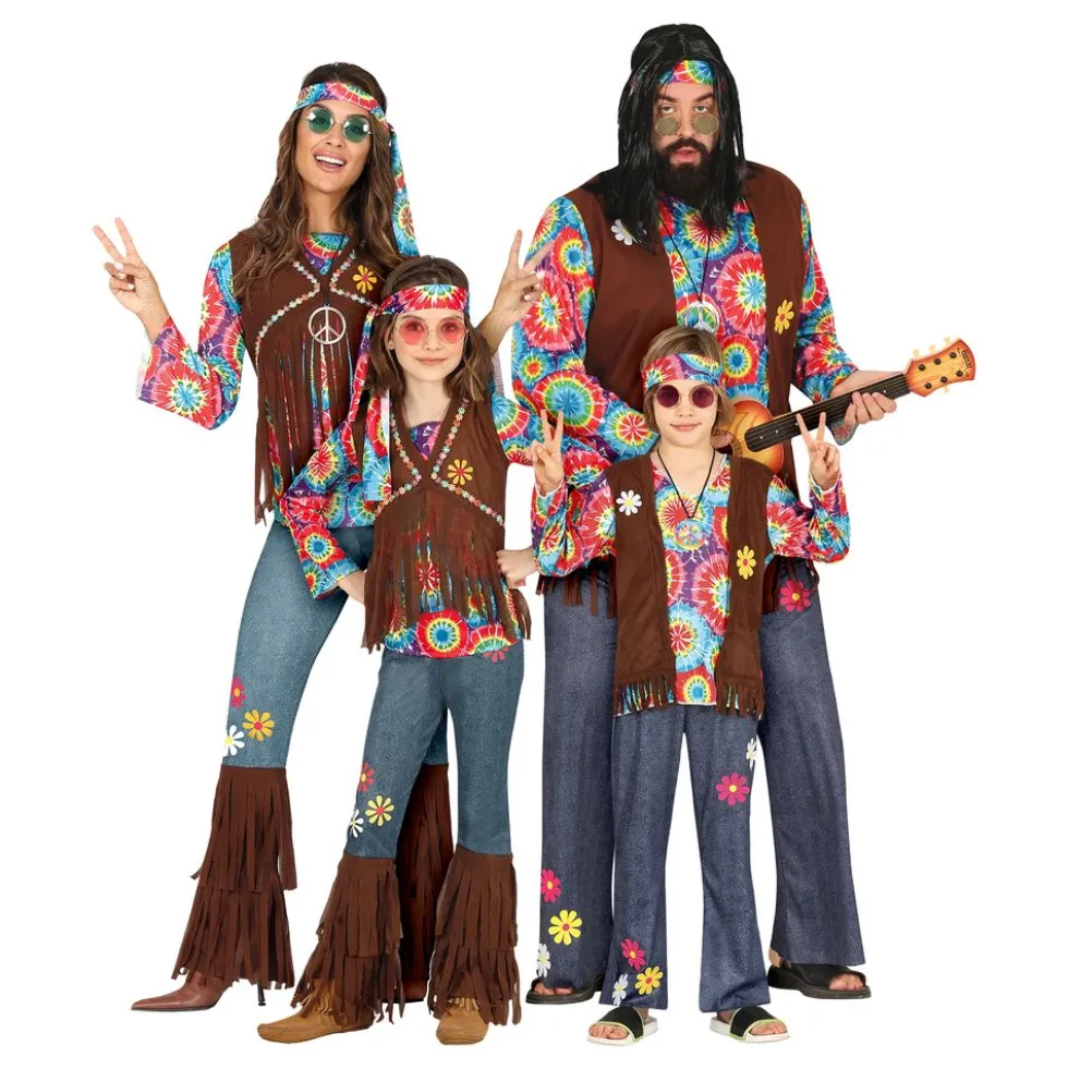 Hippie Lasten Naamiaisasu