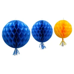Honeycomb Tassel Sininen/Keltainen Riippuva Koriste