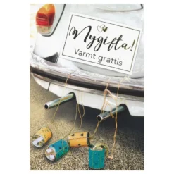Hääonnittelukortti Auto