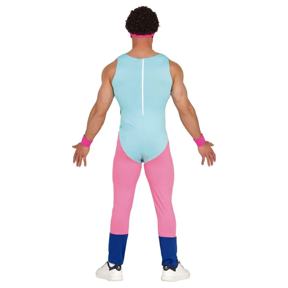 Hyvin varusteltu 80-luvun Aerobicmies Naamiaisasu