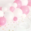Ilmallokaari Pöytä Vaaleanpunainen/Valkoinen
