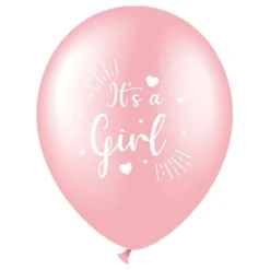 Ilmapallot Its a Girl Vaaleanpunainen