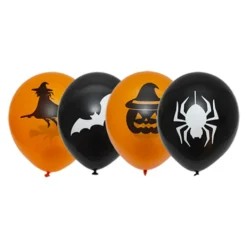 Ilmapallot Musta/Oranssi Halloween