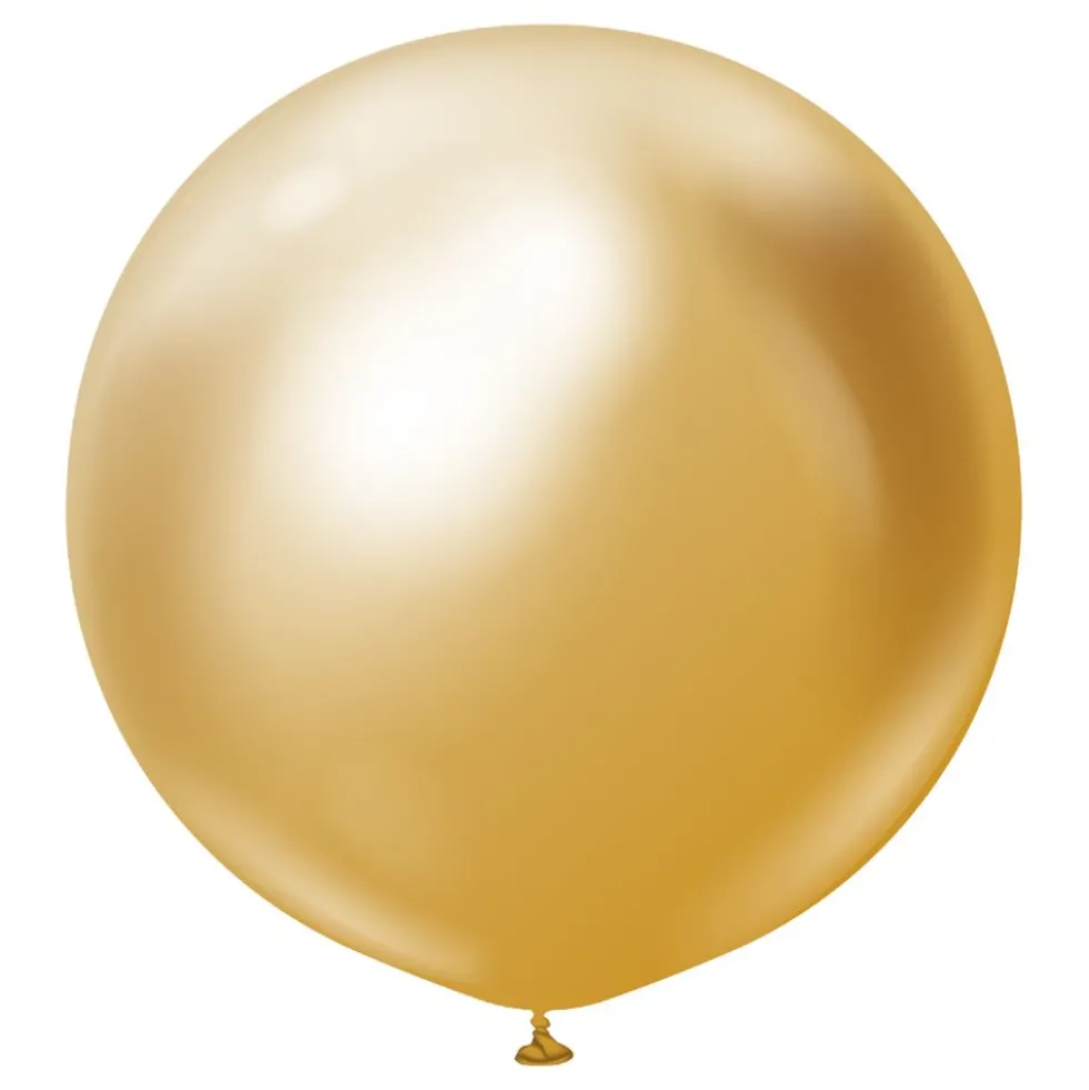 Ilmapallot Professional Jättimäiset Gold Chrome