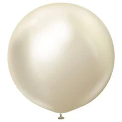 Ilmapallot Professional Supersuuret White Gold Chrome