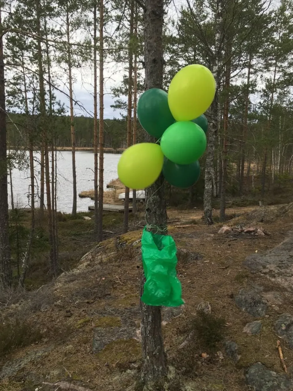 Ilmapallot Vihreä-Limenvihreä-Tummanvihreä