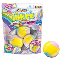 Inkee Kylpypommi Marshmallow Sateenkaari