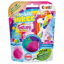 Inkee Kylpypommit Galupy Unicorn