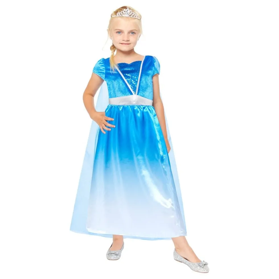 Jääprinsessa Lasten Naamiaisasu