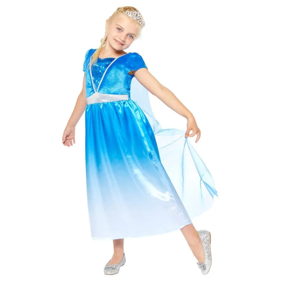 Jääprinsessa Lasten Naamiaisasu