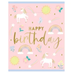 Juhlapussit Happy Birthday Unicorn