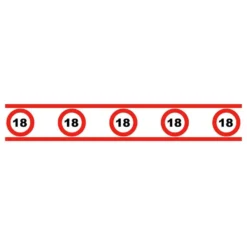 Juhlateippi Liikennemerkki 18