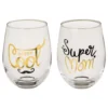 Juomalasisetti Super Mom & Daddy Cool
