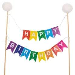 Kakkukoriste Happy Birthday Viiri