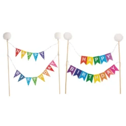 Kakkukoriste Happy Birthday Viiri