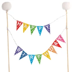 Kakkukoriste Happy Birthday Viiri