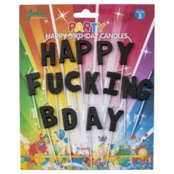 Kakkukynttilä Happy Fucking Birthday