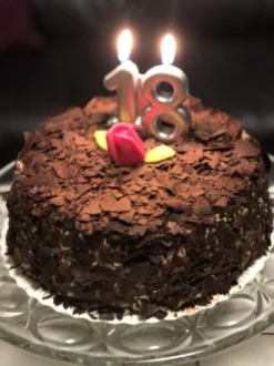 Kakkukynttilä 18 Hopea