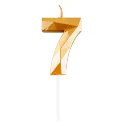 Kakkukynttilä Numero Timantti Kulta